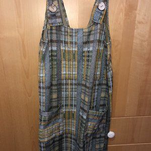 Zara Tweed Overall Dress